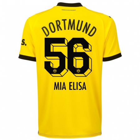 Kandiny Herren Bomnuter Mia Elisa #56 Gelb Heimtrikot Trikot 2023/24 T-Shirt Österreich