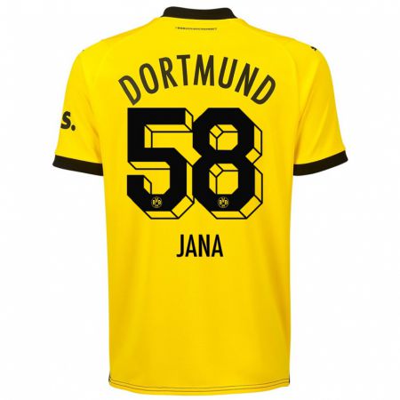 Kandiny Hombre Camiseta Nordberg Jana #58 Amarillo 1ª Equipación 2023/24 La Camisa