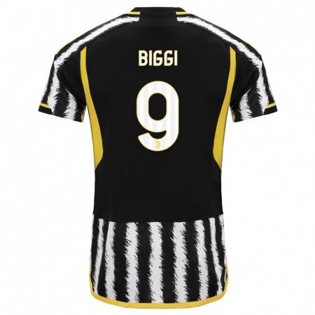 Kandiny Heren Silvano Biggi #9 Zwart Wit Thuisshirt Thuistenue 2023/24 T-Shirt België