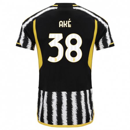 Kandiny Hombre Camiseta Marley Ake #38 Blanco Negro 1ª Equipación 2023/24 La Camisa