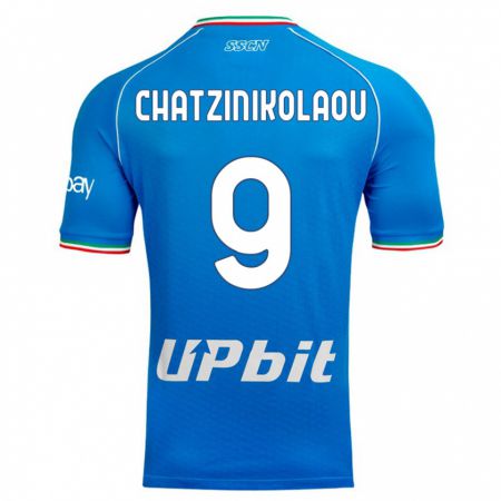 Kandiny Heren Despoina Chatzinikolaou #9 Hemelsblauw Thuisshirt Thuistenue 2023/24 T-Shirt België