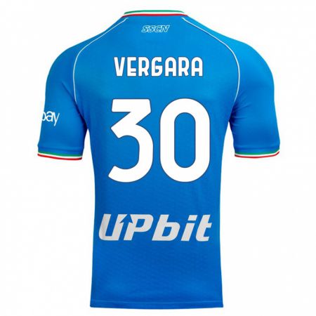 Kandiny Herren Antonio Vergara #30 Himmelblau Heimtrikot Trikot 2023/24 T-Shirt Österreich