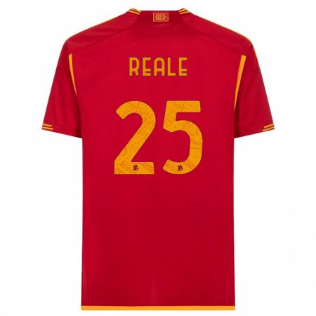 Kandiny Heren Filippo Reale #25 Rood Thuisshirt Thuistenue 2023/24 T-Shirt België