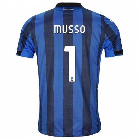 Kandiny Heren Juan Musso #1 Zwart Blauw Thuisshirt Thuistenue 2023/24 T-Shirt België