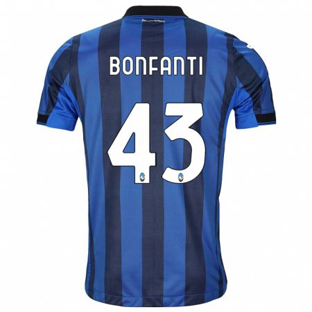 Kandiny Heren Giovanni Bonfanti #43 Zwart Blauw Thuisshirt Thuistenue 2023/24 T-Shirt België