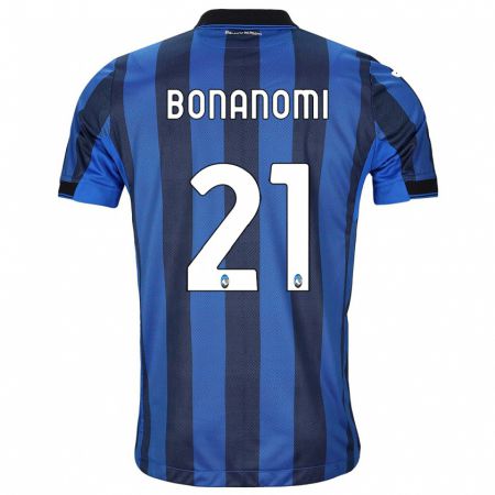 Kandiny Heren Andrea Bonanomi #21 Zwart Blauw Thuisshirt Thuistenue 2023/24 T-Shirt België