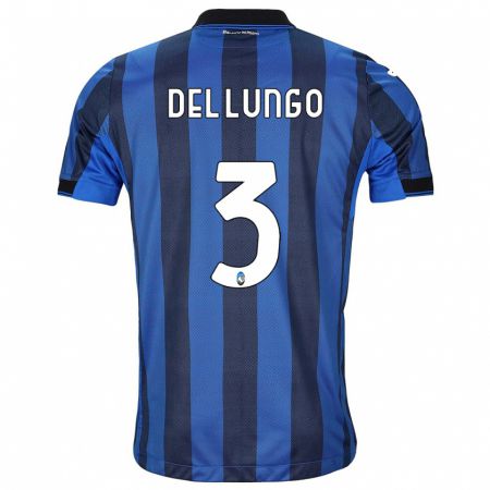 Kandiny Heren Tommaso Del Lungo #3 Zwart Blauw Thuisshirt Thuistenue 2023/24 T-Shirt België