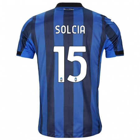 Kandiny Heren Daniele Solcia #15 Zwart Blauw Thuisshirt Thuistenue 2023/24 T-Shirt België