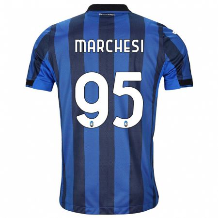 Kandiny Herren Silvia Marchesi #95 Schwarz Blau Heimtrikot Trikot 2023/24 T-Shirt Österreich