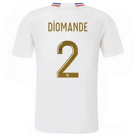 Kandiny Heren Sinaly Diomandé #2 Wit Thuisshirt Thuistenue 2023/24 T-Shirt België