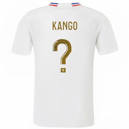 Kandiny Heren Steeve Kango #0 Wit Thuisshirt Thuistenue 2023/24 T-Shirt België