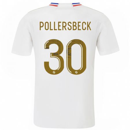 Kandiny Uomo Maglia Julian Pollersbeck #30 Bianco Kit Gara Home 2023/24 Maglietta