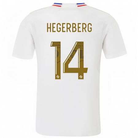 Kandiny Uomo Maglia Ada Hegerberg #14 Bianco Kit Gara Home 2023/24 Maglietta