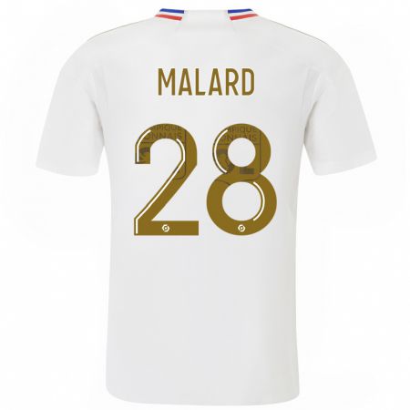 Kandiny Heren Melvine Malard #28 Wit Thuisshirt Thuistenue 2023/24 T-Shirt België