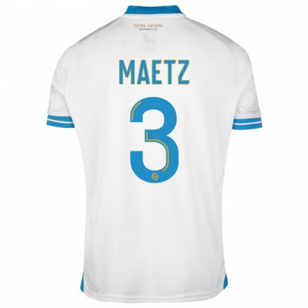 Kandiny Uomo Maglia Agathe Maetz #3 Bianco Kit Gara Home 2023/24 Maglietta