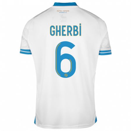 Kandiny Uomo Maglia Candice Gherbi #6 Bianco Kit Gara Home 2023/24 Maglietta