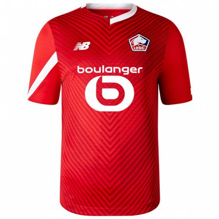 Kandiny Heren Leny Yoro #15 Rood Thuisshirt Thuistenue 2023/24 T-Shirt België