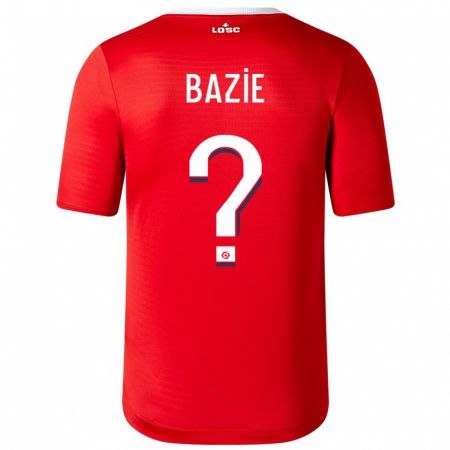 Kandiny Hombre Camiseta Joffrey Bazie #0 Rojo 1ª Equipación 2023/24 La Camisa