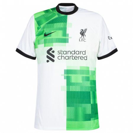 Kandiny Uomo Maglia Trent Alexander-Arnold #66 Bianco Verde Kit Gara Away 2023/24 Maglietta