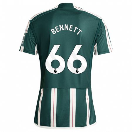 Kandiny Uomo Maglia Rhys Bennett #66 Verde Scuro Kit Gara Away 2023/24 Maglietta