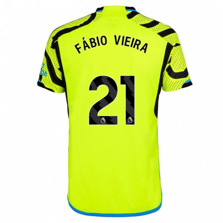 Kandiny Uomo Maglia Fábio Vieira #21 Giallo Kit Gara Away 2023/24 Maglietta