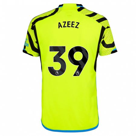 Kandiny Uomo Maglia Miguel Azeez #39 Giallo Kit Gara Away 2023/24 Maglietta