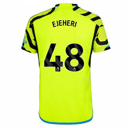 Kandiny Uomo Maglia Ovie Ejeheri #48 Giallo Kit Gara Away 2023/24 Maglietta