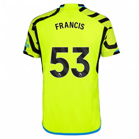 Kandiny Uomo Maglia Jack Henry-Francis #53 Giallo Kit Gara Away 2023/24 Maglietta