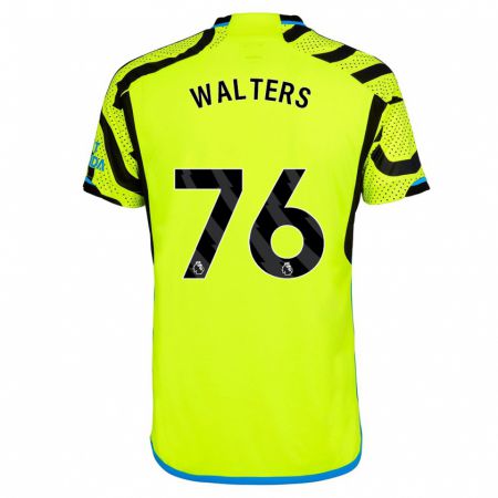 Kandiny Herren Reuell Walters #76 Gelb Auswärtstrikot Trikot 2023/24 T-Shirt Österreich