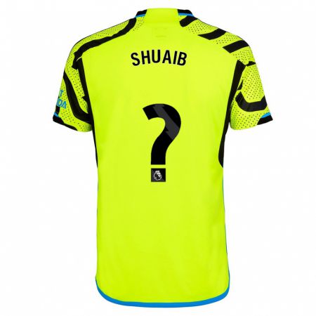 Kandiny Uomo Maglia Zac Shuaib #0 Giallo Kit Gara Away 2023/24 Maglietta