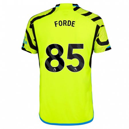 Kandiny Heren Romari Forde #85 Geel Uitshirt Uittenue 2023/24 T-Shirt België