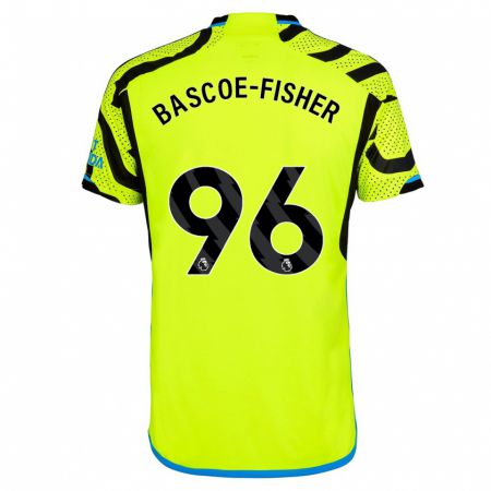 Kandiny Uomo Maglia Jakai Bascoe-Fisher #96 Giallo Kit Gara Away 2023/24 Maglietta