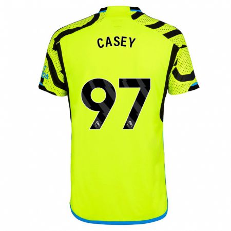 Kandiny Uomo Maglia Dan Casey #97 Giallo Kit Gara Away 2023/24 Maglietta