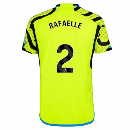 Kandiny Uomo Maglia Rafaelle Souza #2 Giallo Kit Gara Away 2023/24 Maglietta