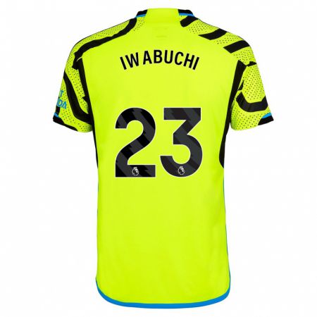 Kandiny Uomo Maglia Mana Iwabuchi #23 Giallo Kit Gara Away 2023/24 Maglietta