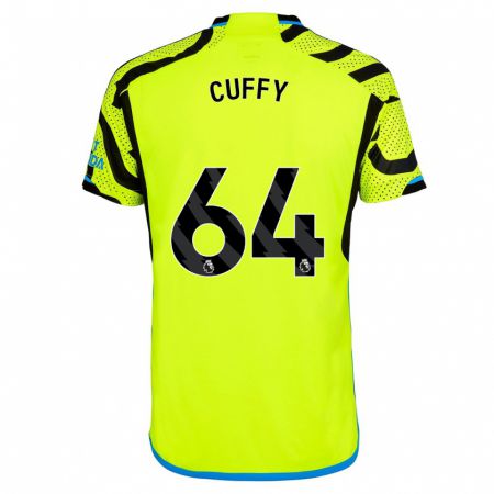 Kandiny Uomo Maglia Brooke Norton Cuffy #64 Giallo Kit Gara Away 2023/24 Maglietta