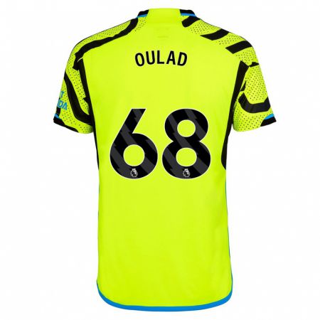 Kandiny Uomo Maglia Salah-Eddine Oulad M'hand #68 Giallo Kit Gara Away 2023/24 Maglietta