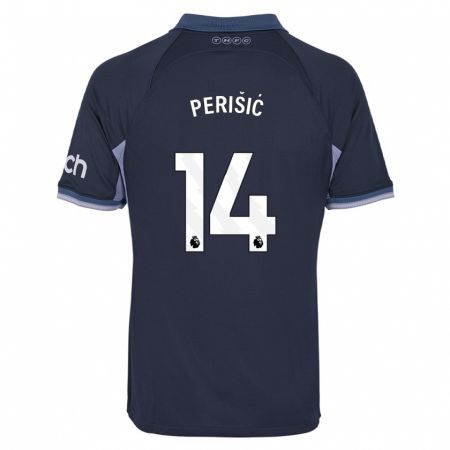 Kandiny Uomo Maglia Ivan Perisic #14 Blu Scuro Kit Gara Away 2023/24 Maglietta