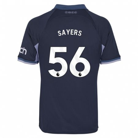 Kandiny Heren Charlie Sayers #56 Donkerblauw Uitshirt Uittenue 2023/24 T-Shirt België