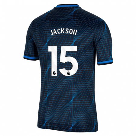 Kandiny Herren Nicolas Jackson #15 Dunkelblau Auswärtstrikot Trikot 2023/24 T-Shirt Österreich