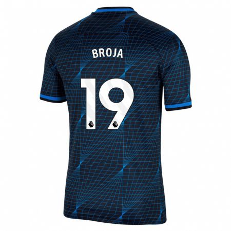 Kandiny Heren Armando Broja #19 Donkerblauw Uitshirt Uittenue 2023/24 T-Shirt België