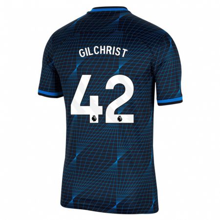 Kandiny Herren Alfie Gilchrist #42 Dunkelblau Auswärtstrikot Trikot 2023/24 T-Shirt Österreich