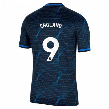 Kandiny Heren Bethany England #9 Donkerblauw Uitshirt Uittenue 2023/24 T-Shirt België