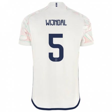 Kandiny Uomo Maglia Owen Wijndal #5 Bianco Kit Gara Away 2023/24 Maglietta