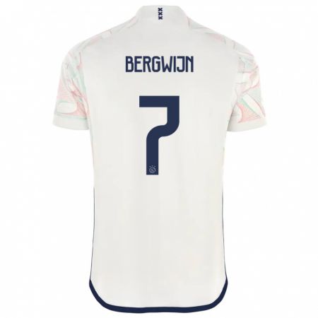 Kandiny Uomo Maglia Steven Bergwijn #7 Bianco Kit Gara Away 2023/24 Maglietta