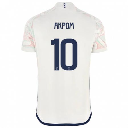 Kandiny Uomo Maglia Chuba Akpom #10 Bianco Kit Gara Away 2023/24 Maglietta