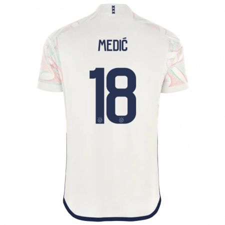 Kandiny Uomo Maglia Jakov Medic #18 Bianco Kit Gara Away 2023/24 Maglietta