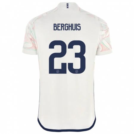 Kandiny Uomo Maglia Steven Berghuis #23 Bianco Kit Gara Away 2023/24 Maglietta