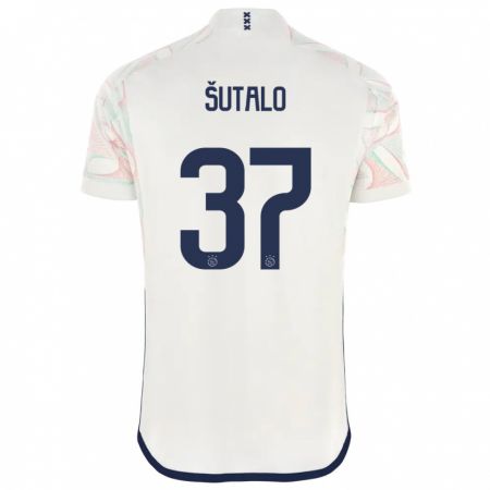 Kandiny Uomo Maglia Josip Sutalo #37 Bianco Kit Gara Away 2023/24 Maglietta