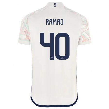 Kandiny Uomo Maglia Diant Ramaj #40 Bianco Kit Gara Away 2023/24 Maglietta